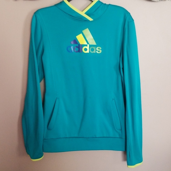 adidas Tops - Adidas climawarm teal hoodie